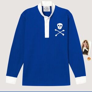 Rowing Blazers Unisex Rugby Shirt with Skull Logo XS NWOT